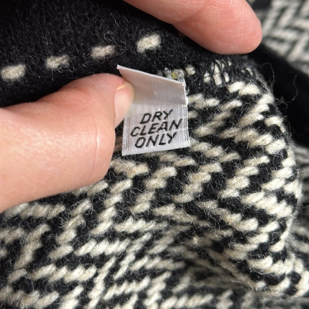 Vintage Frank Murphy Patchwork Wool Button Up Ove… - image 9